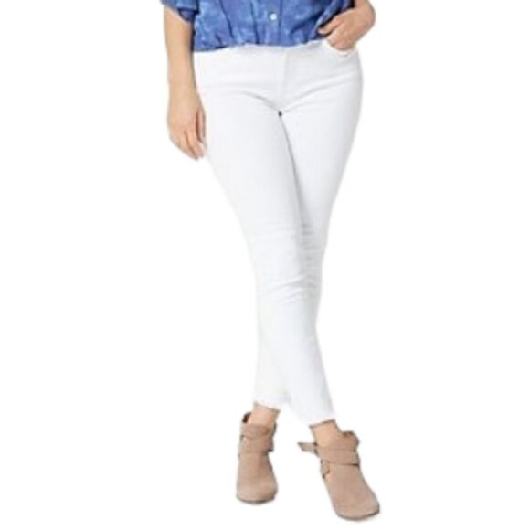 NWOT JEN7 by 7FAM Cropped Skinny Frayed Hem Jeans 16 - Picture 8 of 8